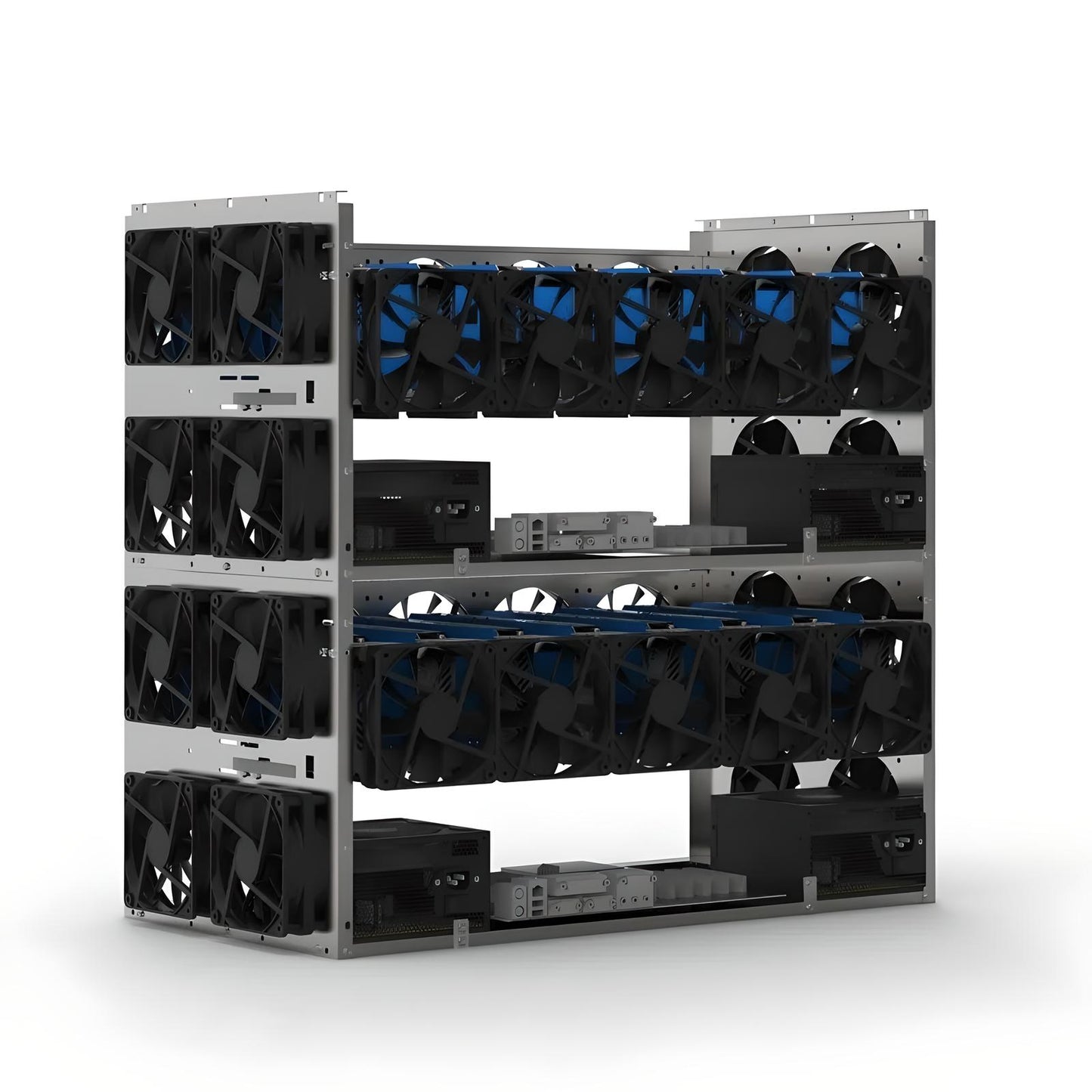 6-10 GPU Stackable Open Air Mining Frame
