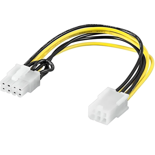 4-Pin ATX/P4 Female To 8-Pin EPS Male Adapter Cable