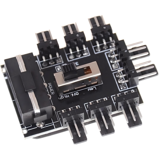 Pc Ide Molex 1 To 8 Way Splitter 3-Pin
