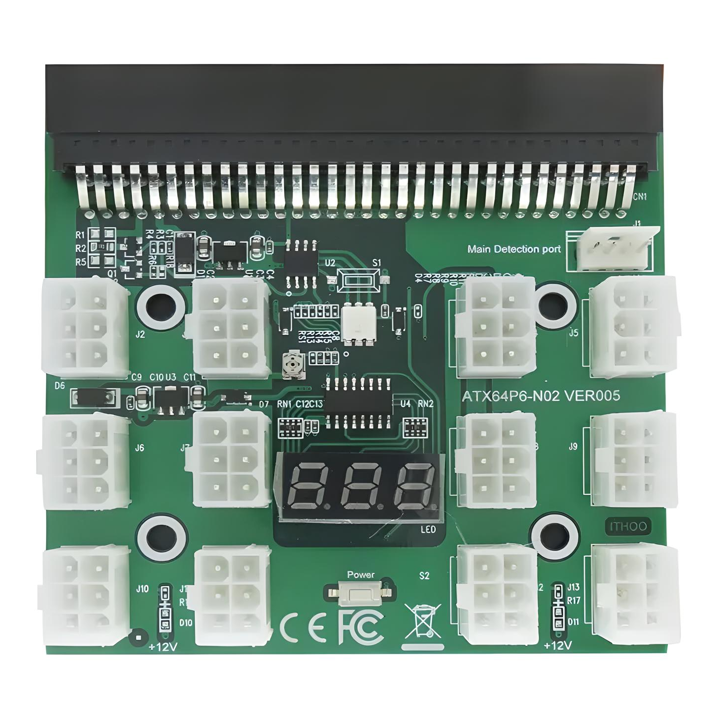 Breakout Board 12-Port VER005 4-Pin FDD Floppy Chain Sync