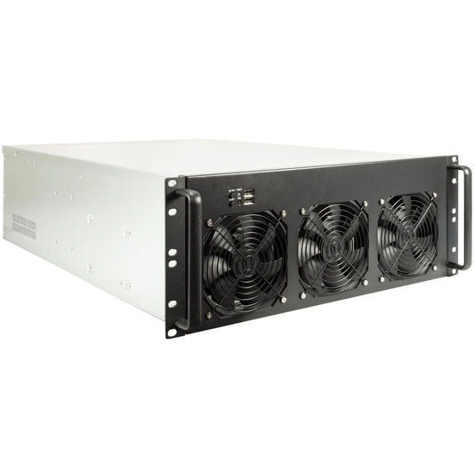 Prebuild System 4U 6-GPU 19 Inch Mining Rig Server Case
