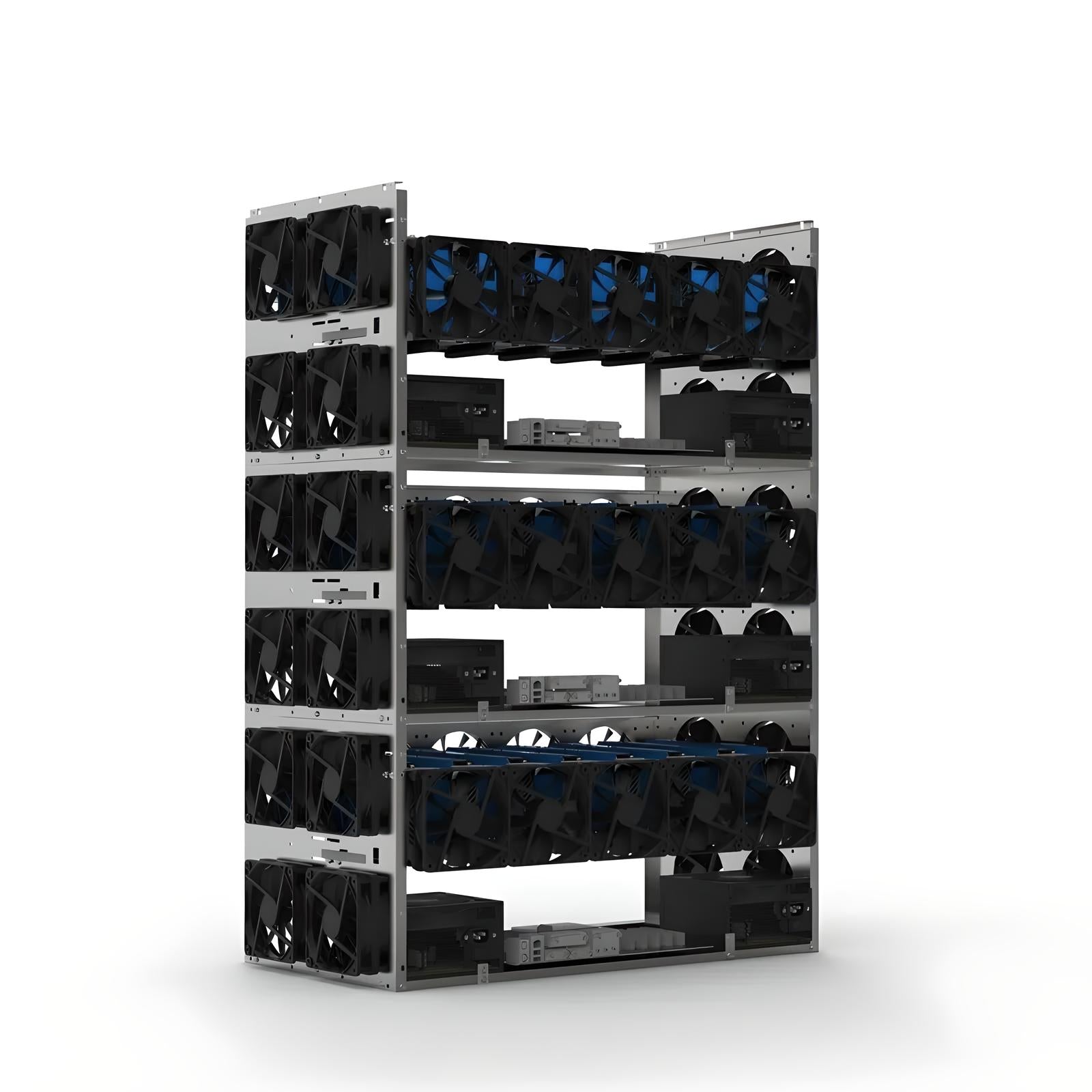 6-10 GPU Stackable Open Air Mining Frame