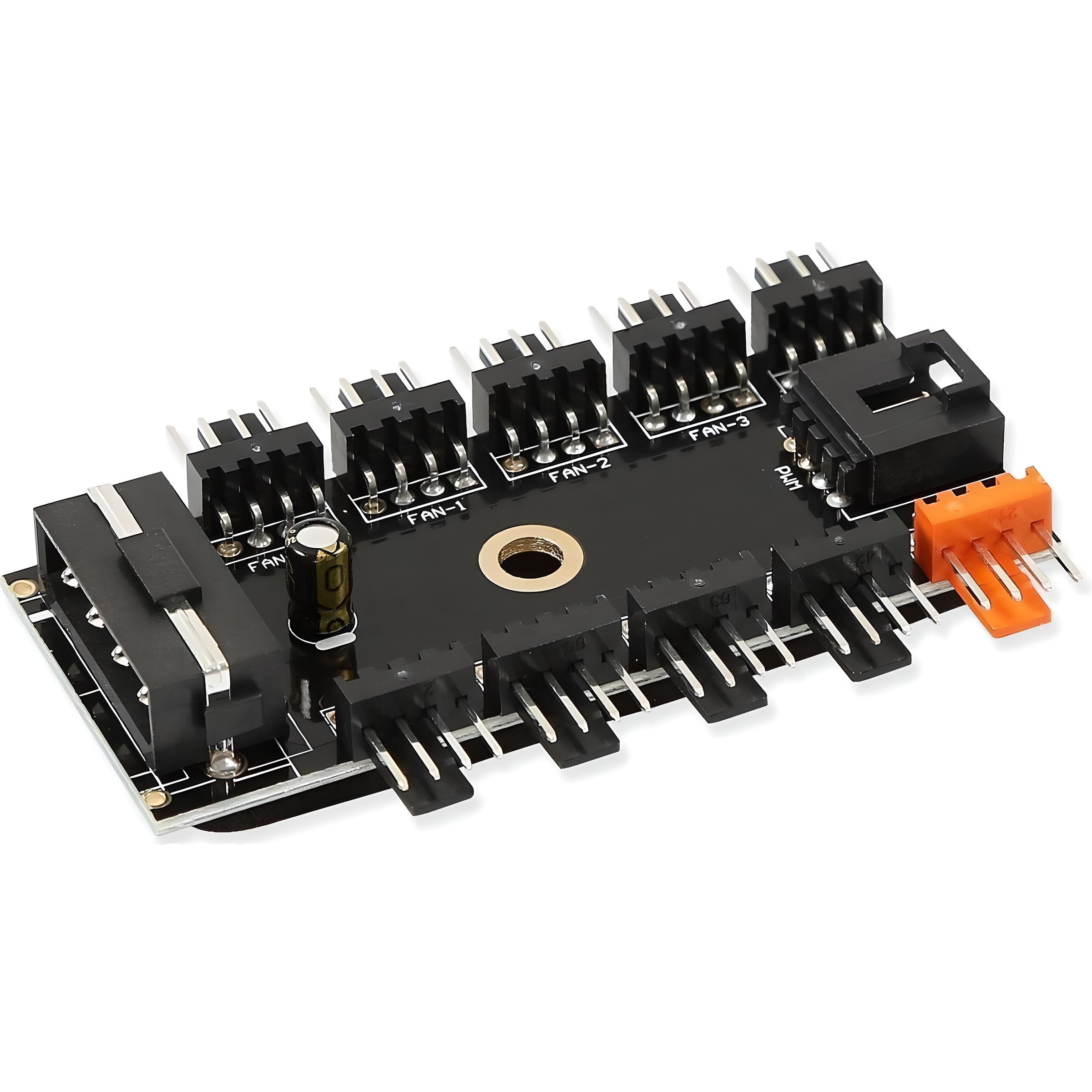 1 To 10-Way Fan Controller Splitter Hub Molex